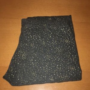 Gray and Gold Leggings